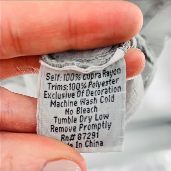 Johnny Was Gray Silver Embroidered Tunic | S - Picture 7 of 8